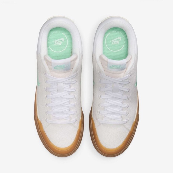 NEW Nike Court Legacy Lift Women’s Size 10 - White/Mint (No Box) - Picture 6 of 12